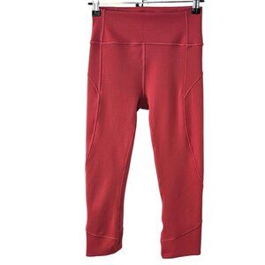 Lululemon In Movement Crop, 19", Everlux, Athletic, High Rise, Size 4